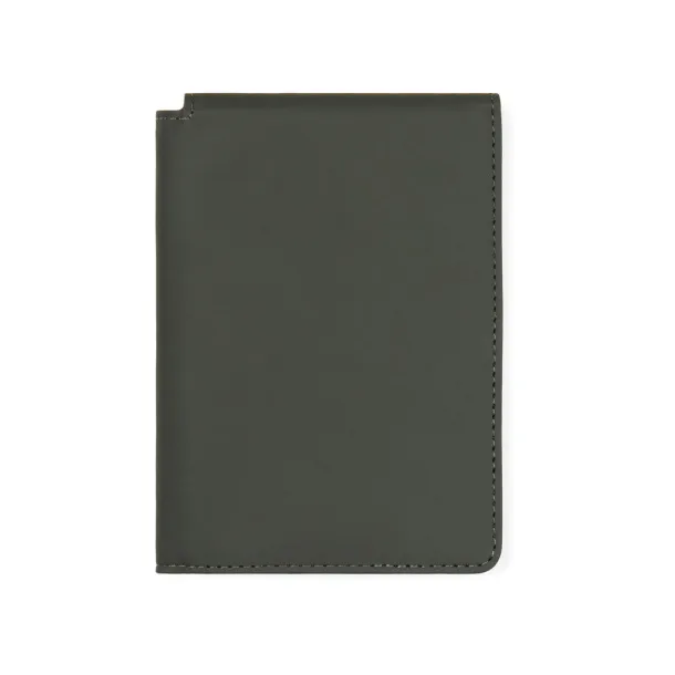 VINGA Baltimore RCS recycled polyester RFID passport cover - Vinga Green 