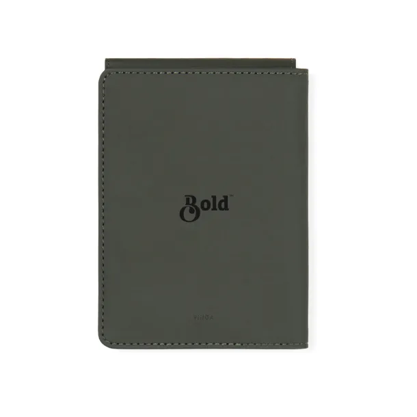 VINGA Baltimore RCS recycled polyester RFID passport cover - Vinga Green 