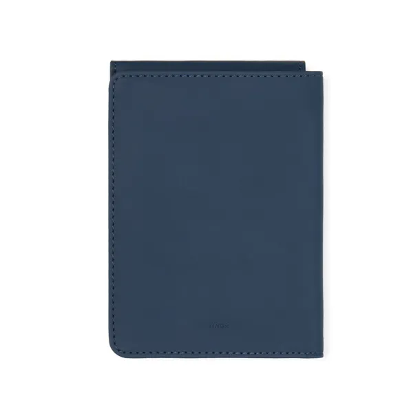 VINGA Baltimore RCS recycled polyester RFID passport cover - Vinga blue 