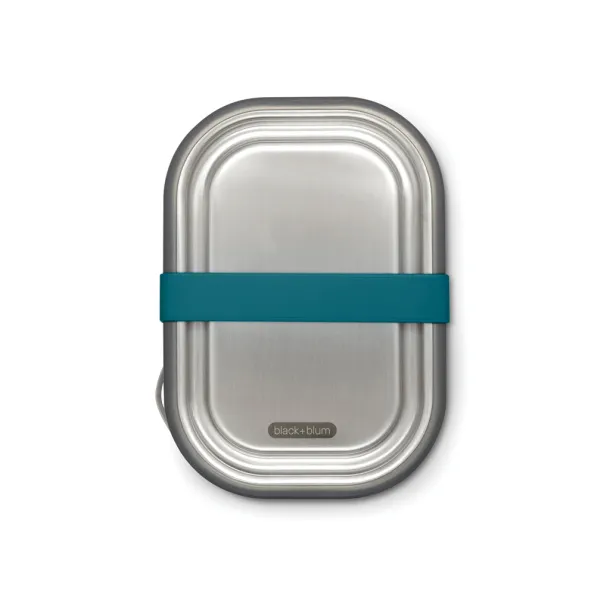 Black+Blum Stainless Steel Lunch Box Large - Black & Blum turquoise 