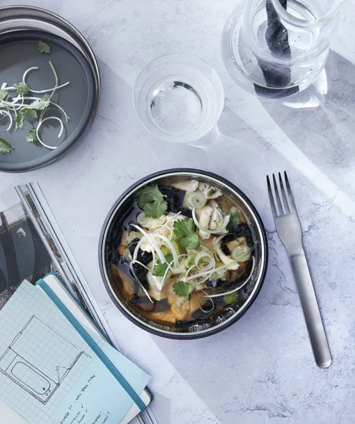 Black+Blum Glass Lunch Bowl 750ml - Black + Blum Silver 