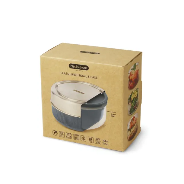Black+Blum staklena posuda za hranu, 750 ml - Black + Blum Srebrna 