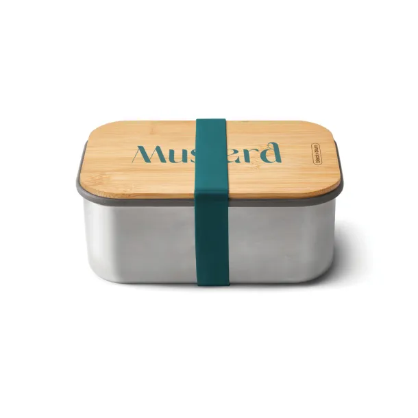 Black+Blum Stainless Steel Sandwich Box Large - Black & Blum turquoise 