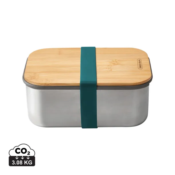 Black+Blum Stainless Steel Sandwich Box Large - Black & Blum turquoise 