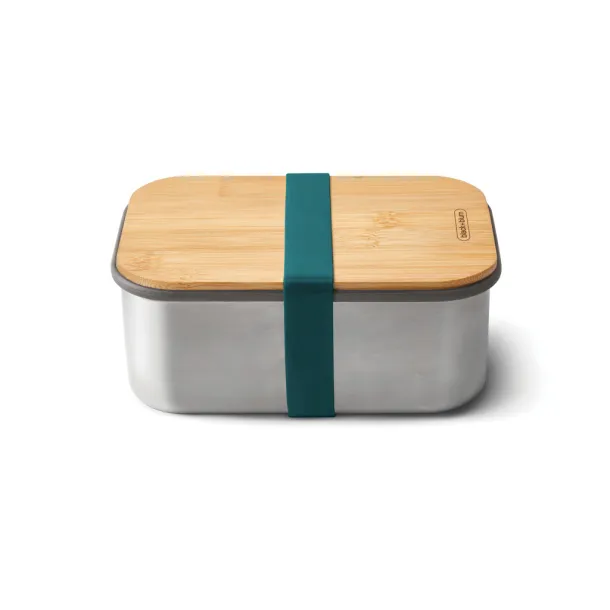 Black+Blum Stainless Steel Sandwich Box Large - Black & Blum turquoise 