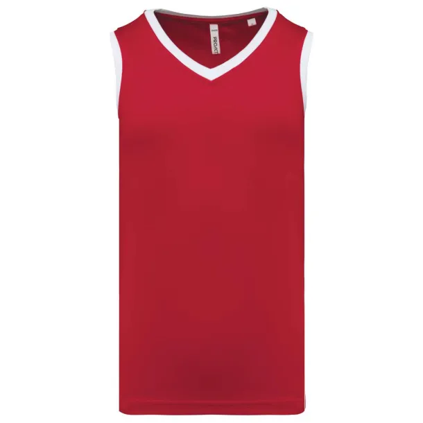  Muški košarkaški dres - Proact Sporty Red Bijela