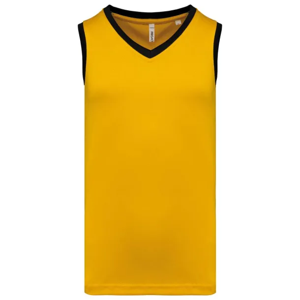  Muški košarkaški dres - Proact Sporty Yellow Crna