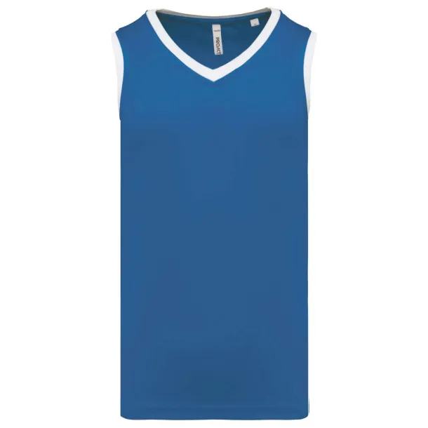  MEN'S BASKETBALL JERSEY - Proact Sporty Royal Blue Bijela