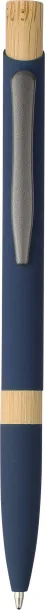 Calandra Recycled aluminium ballpen blue