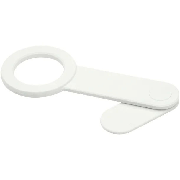 Hook recycled plastic desktop phone holder White