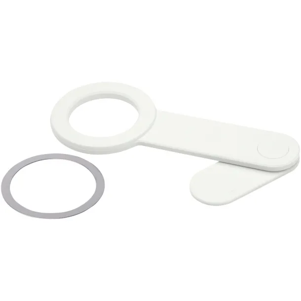 Hook recycled plastic desktop phone holder White