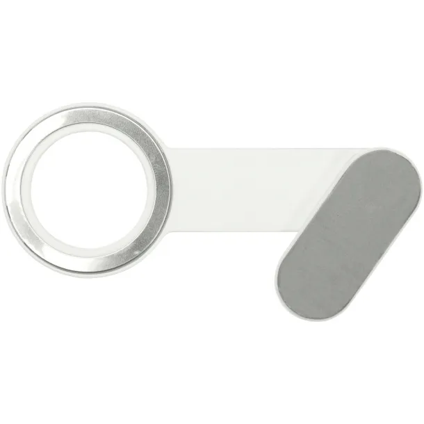 Hook recycled plastic desktop phone holder White