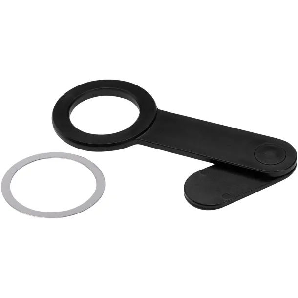 Hook reciklirani plastični stoni držač za mobitel Solid black