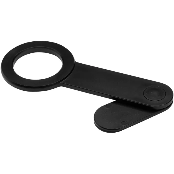 Hook reciklirani plastični stoni držač za mobitel Solid black