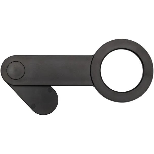 Hook reciklirani plastični stoni držač za mobitel Solid black