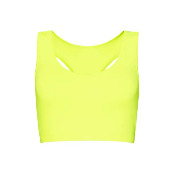 COOL SPORTS CROP TOP - Just Cool Electric Yellow