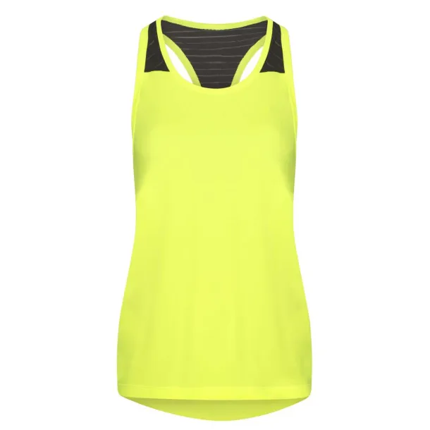 COOL ženska majica bez rukava, 135 g/m2 - Just Cool Electric Yellow Crna