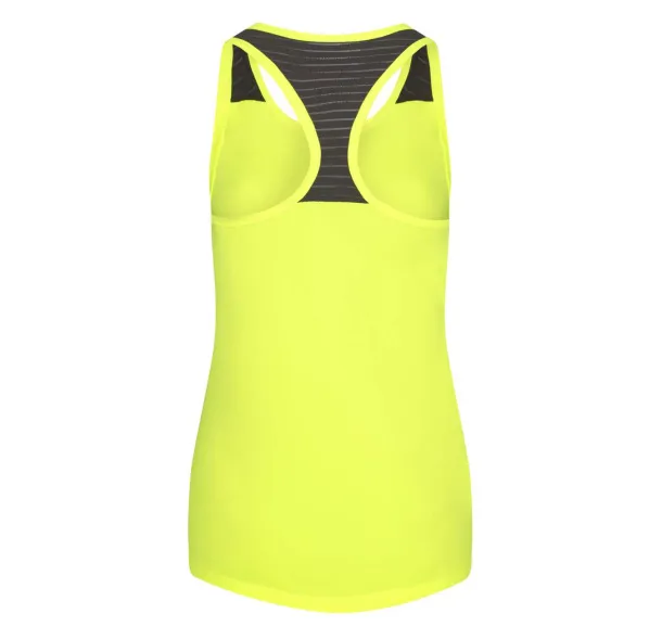 COOL ženska majica bez rukava, 135 g/m2 - Just Cool Electric Yellow Crna