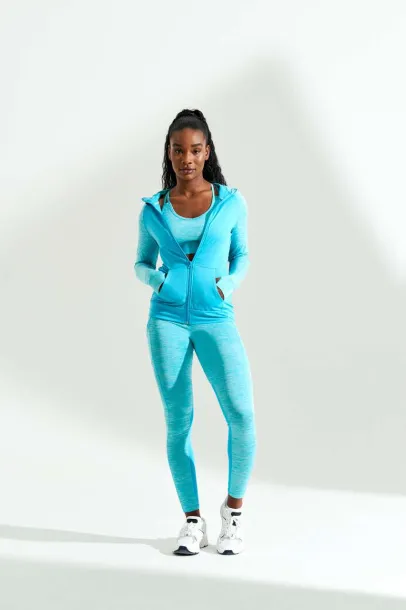 COOL ženski kontrastni hoodie s patentom, 240 g/m2 - Just Cool Crna