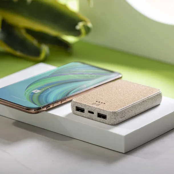  Bežična prijenosna baterija 5000 mAh, bežični punjač 5W neutral