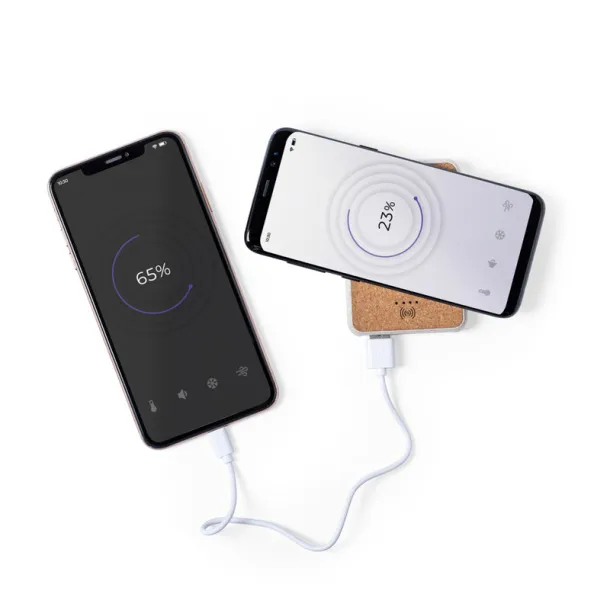  Bežična prijenosna baterija 5000 mAh, bežični punjač 5W neutral