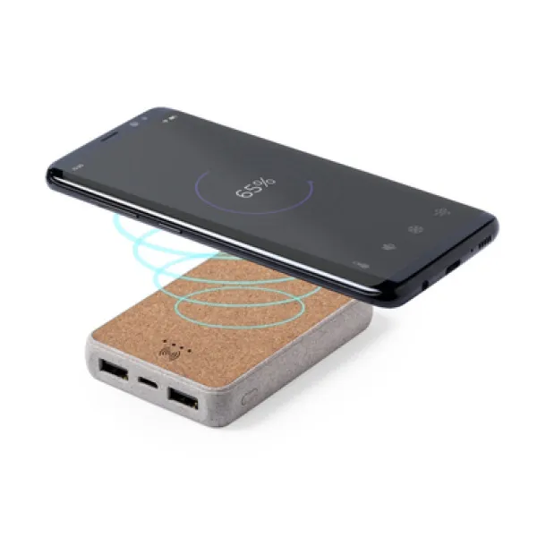  Bežična prijenosna baterija 5000 mAh, bežični punjač 5W neutral