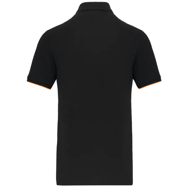  Muška polo majica kratkih rukava, 220 g/m2 - Designed To Work Crna Narančasta