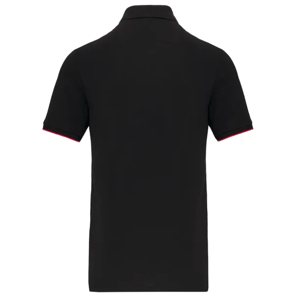  Muška polo majica kratkih rukava, 220 g/m2 - Designed To Work Crna Crvena