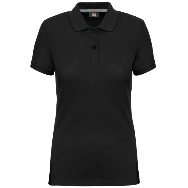  Ženska polo majica kratkih rukava, 200 g/m2 - Designed To Work Crna
