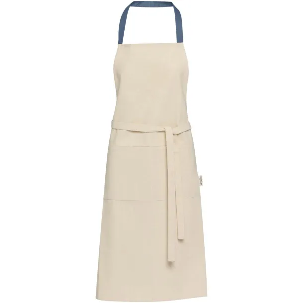Nia 200 g/m² recycled cotton apron Ice blue