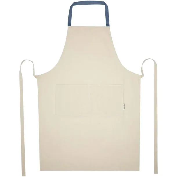 Nia 200 g/m² recycled cotton apron Ice blue