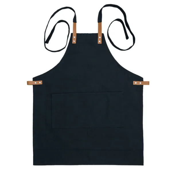 MASTERI cotton apron Black