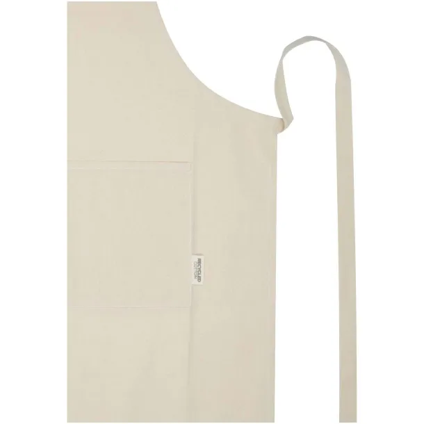 Nia 200 g/m² recycled cotton apron Crna
