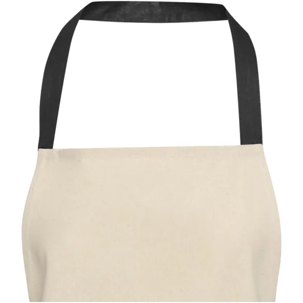 Nia 200 g/m² recycled cotton apron Crna