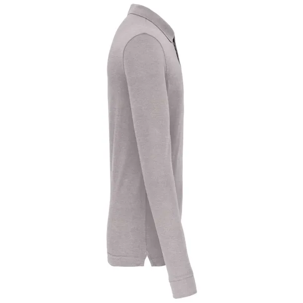  Muška polo majica dugih rukava, 200 g/m2 - Designed To Work Oxford Grey