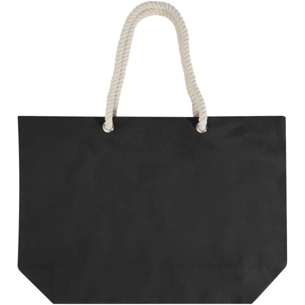 Florida 270 g/m² GRS recycled beach tote bag 18L Crna Crna