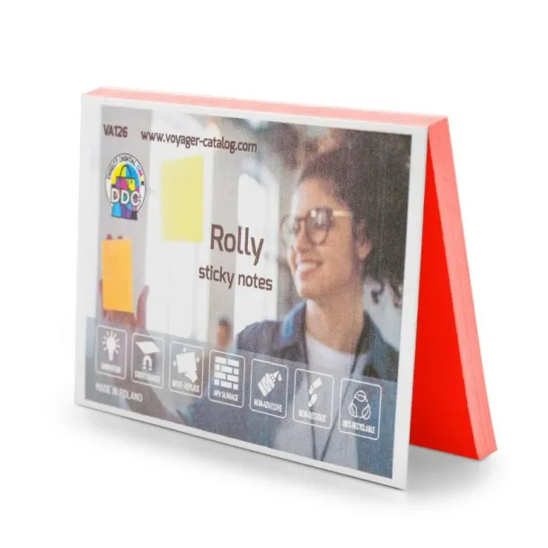 Rolly Elektrostatične samoljepljive bilješke Crvena