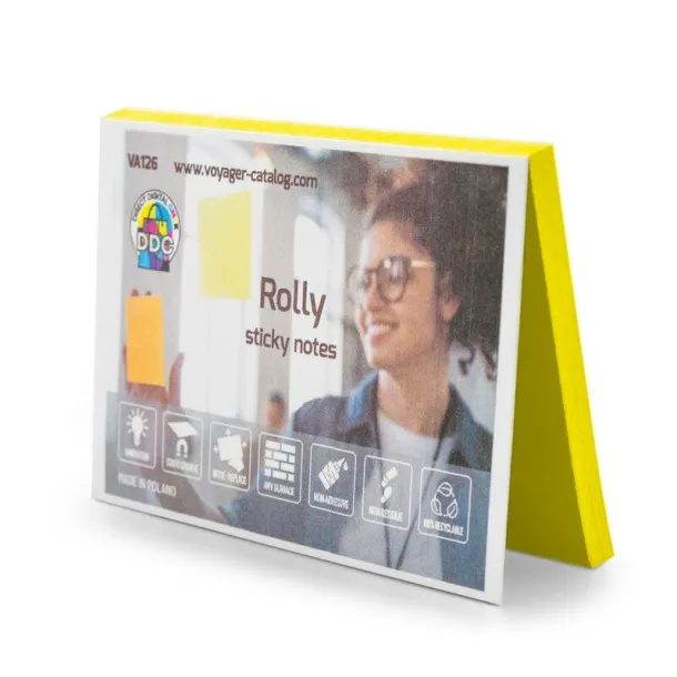 Rolly Electrostatic sticky notes Žuta
