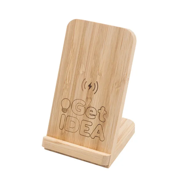 SALANTE wireless charger with mobile holder Beige