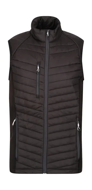 Navigate Men's Hybrid Bodwarmer - Regatta Professional Black Seal Grey