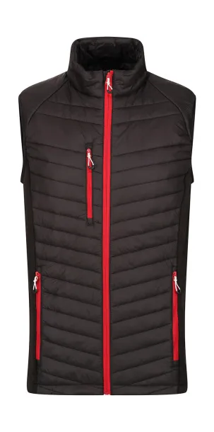 Navigate Men's Hybrid Bodwarmer - Regatta Professional Black Klasična crvena