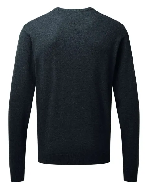  MEN'S CREW NECK COTTON RICH KNITTED SWEATER - Premier Titanium