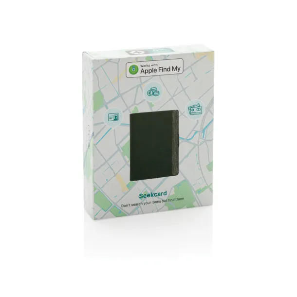 Seekcard novčanik za kartice od RCS rpoliestera s tehnologijom praćenja u cijelom svijetu - XD Collection Crna 