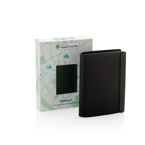 Seekcard RCS rpolyester card wallet with worldwide locating - XD Collection Black 
