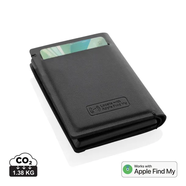 Seekcard RCS rpolyester card wallet with worldwide locating - XD Collection Black 