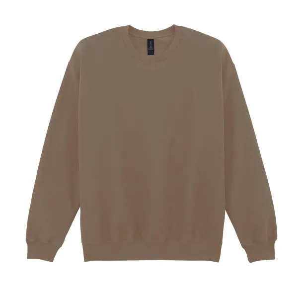 Softstyle Midweight Fleece Adult Crewneck - Gildan Brown Savana