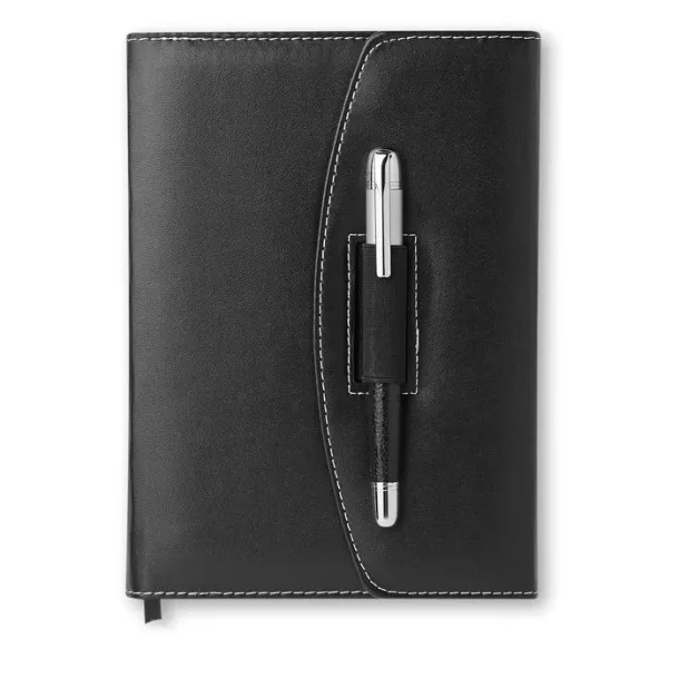 NOVA Notebook with ball pen Black