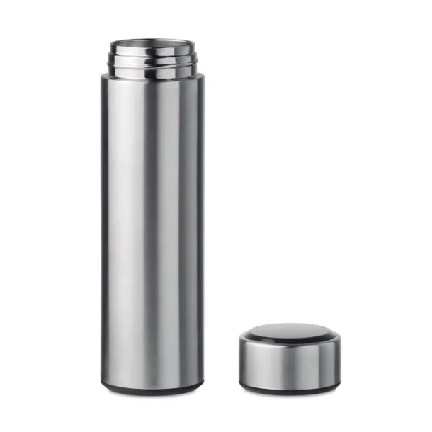 POLE termosica s termometrom, 450 ml Mat srebrna