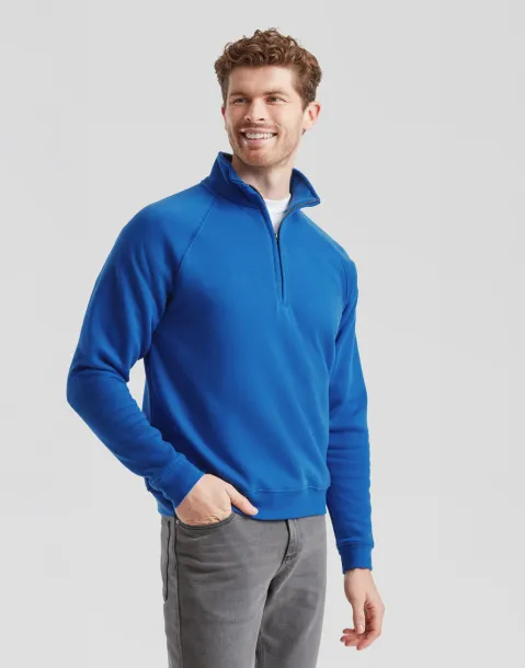  Premium džemper s kratkim patentnim zatvaračem, 280 g/m² - Fruit of the Loom