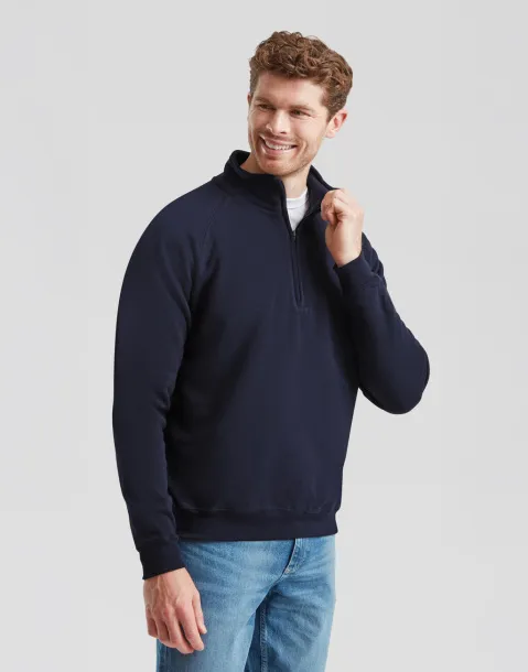  Classic Zip Neck Sweat - Fruit of the Loom